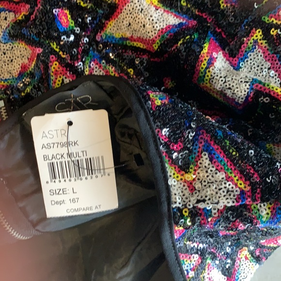 ASTR full sequin “starburst” midi skirt - Picture 5 of 5